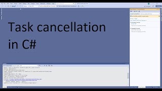 Task Cancellation Token in DotNetCore C [upl. by Hylton]