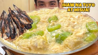 Ihaw na Tuyo at MISUA Mukbang Asmr  Filipino Food Mukbang Philippines [upl. by Wandis583]