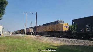 91324 Pre WB UP hopper train passes Mission Mill Rd2 [upl. by Dibru]