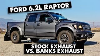 Ford Raptor 62L with Banks Monster Exhaust [upl. by Aidnyl18]