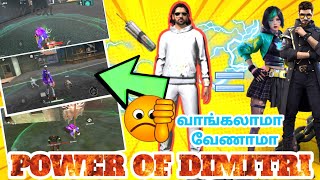 POWER OF DIMITRI IN FREEFIRE DIMITRI CHARACTER ABILITY TEST IN TAMIL DIMITRI POWER TEST🔥 [upl. by Yaner]