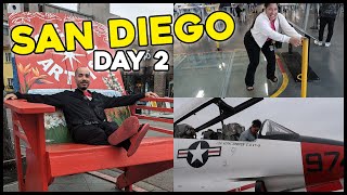 SAN DIEGO VLOG USS MIDWAY MUSEUM amp LITTLE ITALY DAY 2 [upl. by Atila]