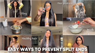 Lazy Girl’s Hair Care Hacks for Longer amp Split Ends Free Hair Mishti Pandey [upl. by Haodnanehs]