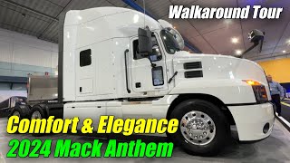 Attractive amp Modern  2024 Mack Anthem Sleeper Truck [upl. by Tonkin]