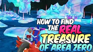 How to get the REAL Treasure of Area Zero in Pokemon Scarlet Violet DLC [upl. by Ollehto]