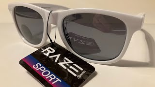 RAZE Eyewear Sunglasses Splash White Smoke Lens Retro Style 58008 [upl. by Bekelja]