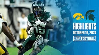 Iowa at Michigan State  Highlights  Big Ten Football  10192024 [upl. by Waynant]