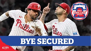 Phillies clinch 1st Round Bye Nick CastellanosPhillies win over Cubs in regular season home finale [upl. by Derr]