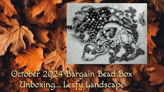 Unboxing October 2024 Bargain Bead BoxLeafy Landscape [upl. by Pelagi321]