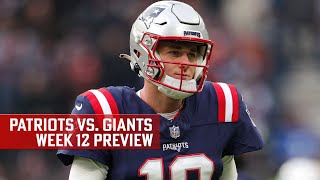 PatriotsGiants Week 12 Pregame Preview From MetLife Stadium [upl. by Neitsabes]