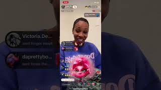 Tia Kemp turns up on TikTok live for Halloween [upl. by Burk119]