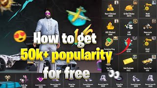 5 WAYS TO GET FREE POPULARITY WITHOUT SILVER AND BP IN BGMI AND PUBG MOBILE [upl. by Drye955]