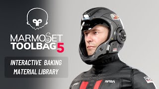 Marmoset Toolbag 5 New Interactive Baking Material Library tricks [upl. by Aratal]