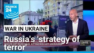 Russian strikes on Ukraine cities part of clear strategy to terrorise population • FRANCE 24 [upl. by Adalai]