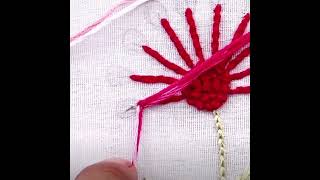 3D Floral Pattern Embroidery Tutorial Embroidery 3DArt FloralDesign [upl. by Sofie]