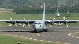 AIRPOWER 24  Austrian Air Force C130K Hercules 8TCB landing at Zeltweg Air Base [upl. by Reniti51]