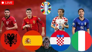 Albanien  Spanien  Kroatien  Italien  UEFA EURO 2024 LIVE [upl. by Collete426]