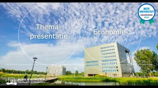 Themapresentatie economie  Online Open Dag September 2022  WURtube [upl. by Jemine277]