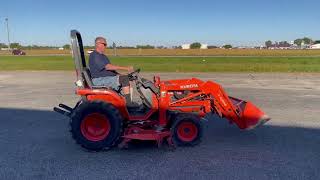 Kubota B7610 Loader Tractor w Mower [upl. by Arlon]