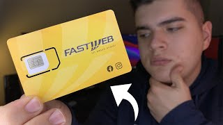 HO ABBANDONATO ho Mobile E HO PROVATO UNA SIM FASTWEB  Funziona bene [upl. by Caprice]