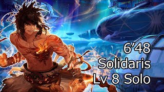 DFO Male Striker Solidaris Exceed Lv8 Solo 648 [upl. by Notserk]