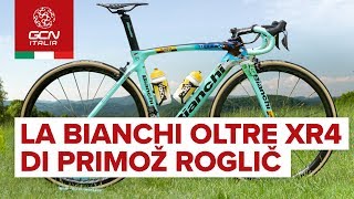 La Bianchi Oltre XR4 di Primož Roglič  Biciclette dei professionisti [upl. by Yren]