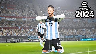 Efootball 2024  Lautaro Martinez signature celebration [upl. by Mit]