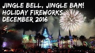 Jingle Bell Jingle BAM  Holiday Firework Show  Disneys Hollywood Studios  December 2016 HD [upl. by Aeki]