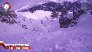 Meribel Grand Couloir Black off the edge [upl. by Cromwell]