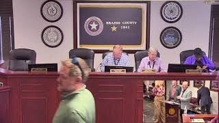 Brazos County Commissioners Court Subdivision Regulation Workshop 101424 Video 2 of 2 [upl. by Beaumont]