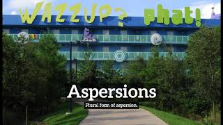 What are Aspersions  How to Say Aspersions in English  How Do Aspersions Look [upl. by Aneela190]