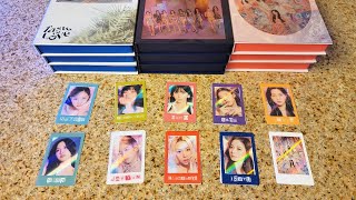 트와이스 TWICE 10th Mini Album quotTaste Of Lovequot Withdrama PreOrder Cards  Opening x9 [upl. by Ayotyal]