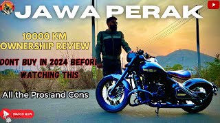 Jawa PERAK Ownership Review  Don’t buy in 2024 before watching this video  Bobber Bike Pros amp Cons [upl. by Rednas]