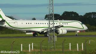 EMBRAER LINEAGE 1000 LANDING AT CORK AIRPORT [upl. by Frodi]