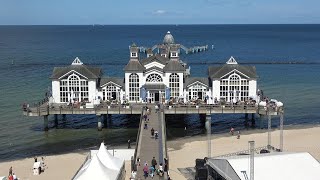 4K  TysklandGermanyDeutschland Rügen  Seebrücke Ostseebad Sellin [upl. by Harrat]