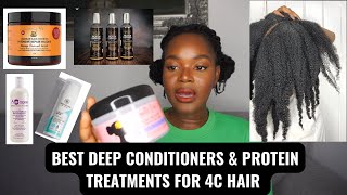 BEST Deep Conditioners amp Protein Treatments for 4c Hair  Camillerose Sheamoisture  Limitlessbloom [upl. by Dedie]