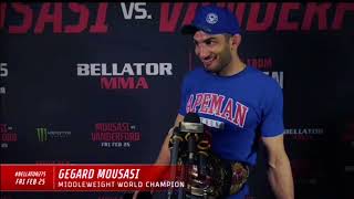 Gegard Mousasi Reacts to 85Second KO of Austin Vanderford Im The Best Middleweight In The World [upl. by Yeorgi427]