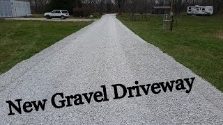 New Gravel Driveway  The First Half [upl. by Duile322]