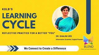 Kolbs Learning Cycle by Dr Shalini Urs  Kolbs Learning Styles and Experiential Learning Cycle [upl. by Otsedom]