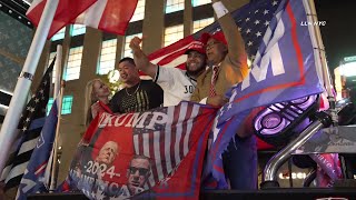 NYC Celebrations at Trump Tower after Trump Elected 47th President [upl. by Rivkah591]