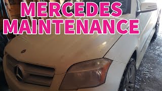 Mercedes GLK350 Oil Change and Thermostat Replacement [upl. by Argile59]