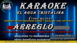 KARAOKE EL AGUA CRISTALINA [upl. by Julian]