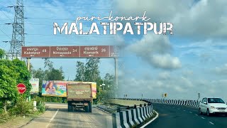 Drive to Malatipatpur in PuriKonark Road  Road trip to Toshali Sands of Malatiptpur [upl. by Gnil]