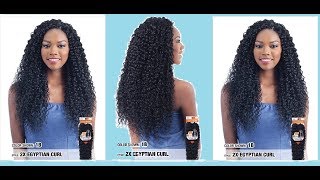 MODEL MODEL GLANCE 2X EGYPTIAN CURL CROCHET BRAIDS THE 411 [upl. by Lark]