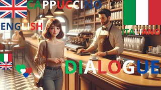 CONVERSAZIONE BASE INGLESEITALIANO  DIALOGO CON IL BARISTA Il cappuccino perfetto [upl. by Shaffert]