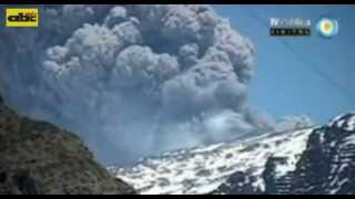 Montan plan de evacuación por erupción del volcán Copahue [upl. by Couhp]