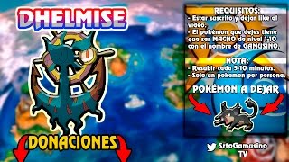 REPARTO DHELMISE  SHINY 6V  Pokemon Sol y Luna [upl. by Airyk323]