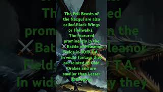 Lord of the Rings Fell Beasts lordoftherings fantasy tolkien dinosaurs returnoftheking [upl. by Robins]