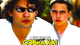 AS MITAGENS EM COBRA KAI 6 TEMPORADA Melhores Momentos  NoirZ [upl. by Ahsercel]