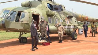 Musevenis arrival in Mbarara inspects Army Day Parade at Kakyeka stadium as supporters cheer on [upl. by Narton332]